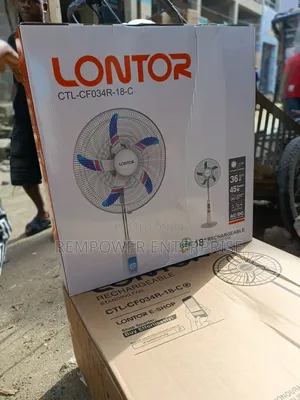 Lontor 18" Rechargeable Standing Fan