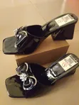 Billionere Women's Black Classic Heeled Sandals - Size 39 - 2