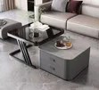 Home Interiors Marmara da Gilashin Biyu Cibiyar Tebur - 1