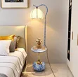 Luxury Modern LED Floor Lamp with Side Table - 2