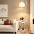Luxury Modern LED Floor Lamp with Side Table - 3
