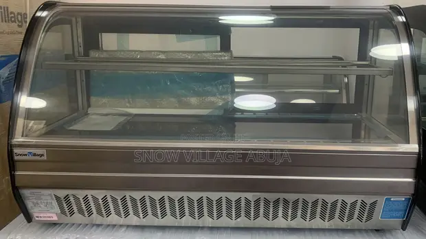 Snow Village Cake Display Showcase - Brand New - 1