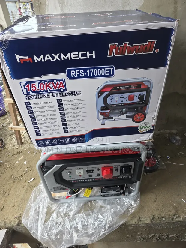 15kva Maxmech 3 Phase Petrol Generator (100% Copper Coil) - 1