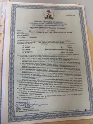 50.55 Hectares Land for Sale in Maitama 11, Abuja
