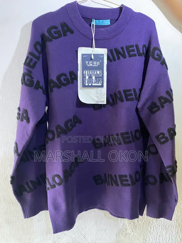Balenciaga Unisex Classic Sweater - Multi-Color XL - 1
