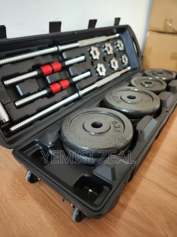 50KG Bodygym Adjustable Dumbbell Set - Brand New - 1
