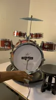 Kids Drum Set with Stool - 2