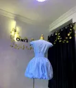 Elegant Women's Casual Midi Dress - Baby Blue - 5