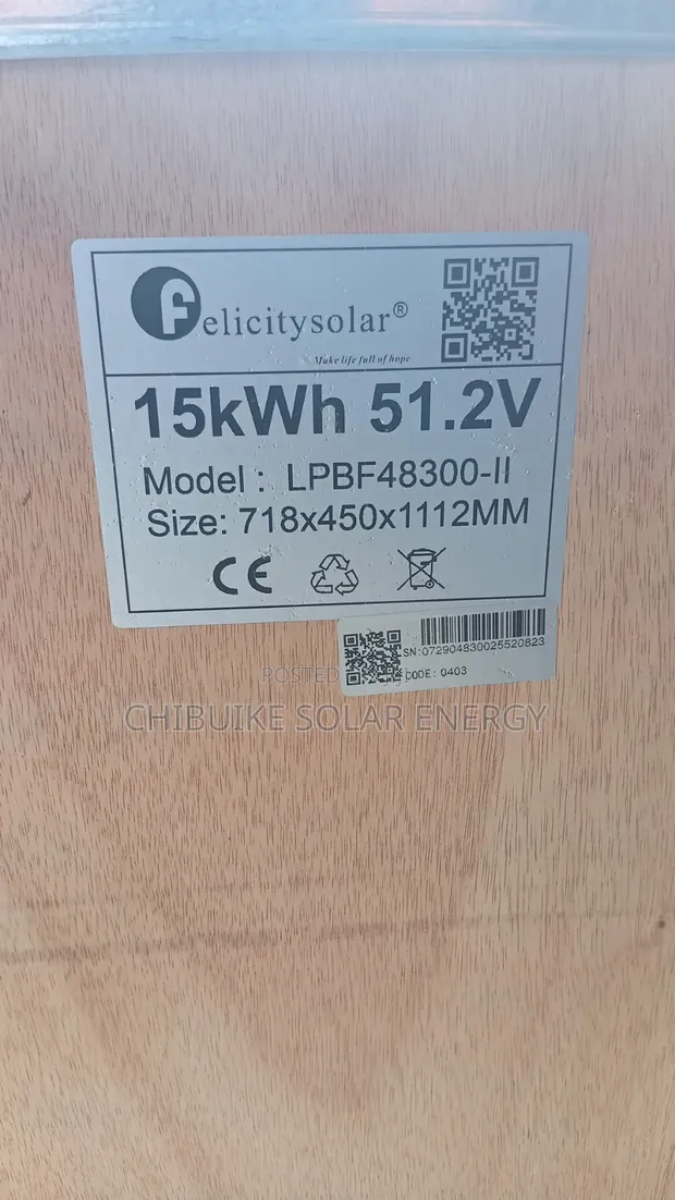 Felicity Solar Battery 15kWh 48V - 1