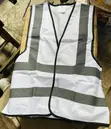 White High-Visibility Reflective Safety Vest - 2