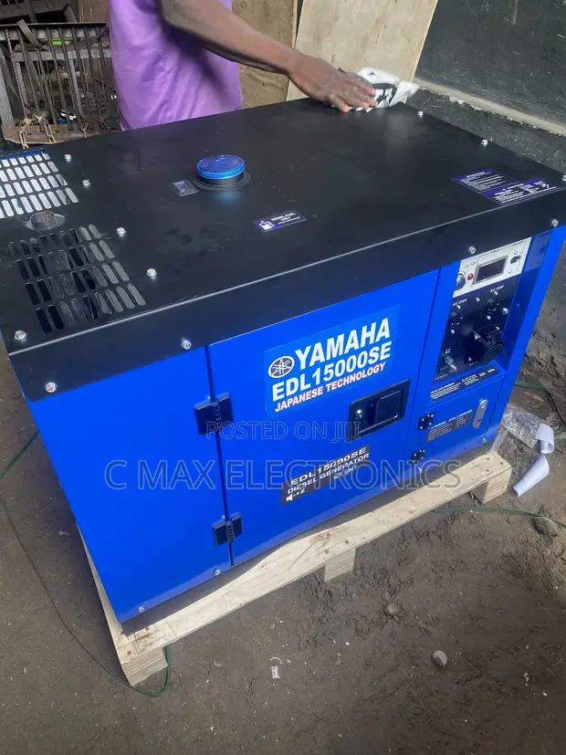 Yamaha EDL15000SE 15KVA Diesel Soundproof Generator - 1