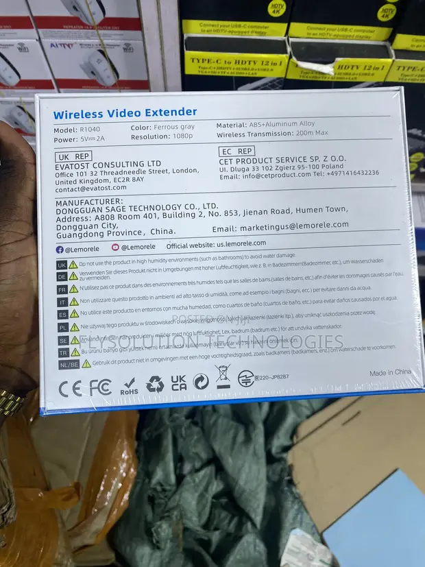 Lemorele R1040 Mara-Daya Ta Waya HDMI Mai Fitar Da Nisa 200M 1080P - 1