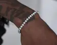 Men's Hip-Hop Style Silver Bracelet - 1
