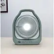 Energy Rechargeable Desktop Fan 8" with LED Light - 1