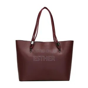 Forever Young Large Brown Leather Tote Bag