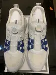 Adidas White Blue Lace-Up Sneakers - Men's Size 42 - 2