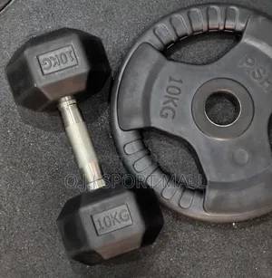 10KG Hexagon Dumbbell Pair Set - Sabon Abu