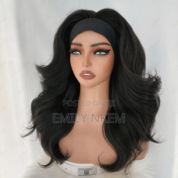 Headband Wig: Short Body Wave Wear & Go 18in Yaki - 1