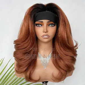 Headband Wig: Short Body Wave Wear & Go 18in Yaki