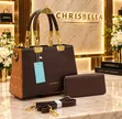 Chrisbella Luxury Classic Handbag - Black - 1