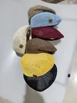 Glamorous Head Wears - Multi-Color Woven Fedora - 3