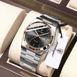 Poedagar Flat Round Face Wrist Watch - 1
