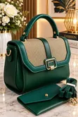 Classic Black Leather Box Handbag - 3