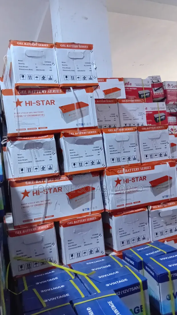 Hi-Star 200Ah 12V Dry Cycle Solar Battery - 1