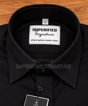 Premium Men's Black Shirt | Custom Fit