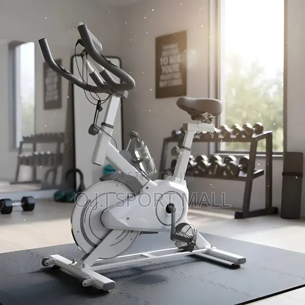 White Happy Gam Fitness Spinning Bike - 1