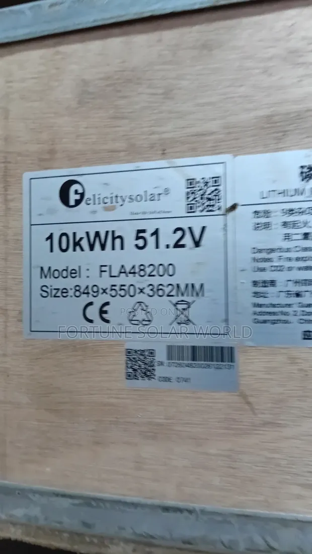 10kWh 48V Felicity Solar Lithium Ion Battery - 1