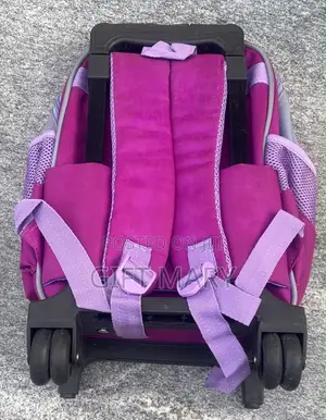 Hannah Montana Kids School Backpack with Wheels - Purple & Pink