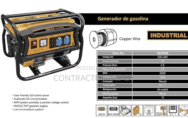 INGCO Gasolin Janareta GE35006 - 1
