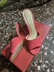 Carrano Pink Spool Heel Shoes - Girman 8 - 5