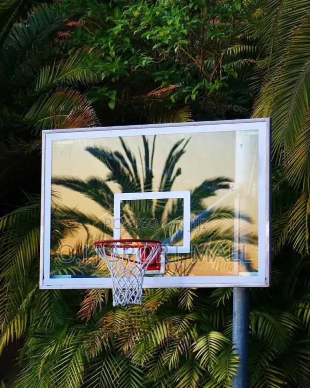 Brand New Spalding Basketball Rim, Net, Backboard & Ball - 1