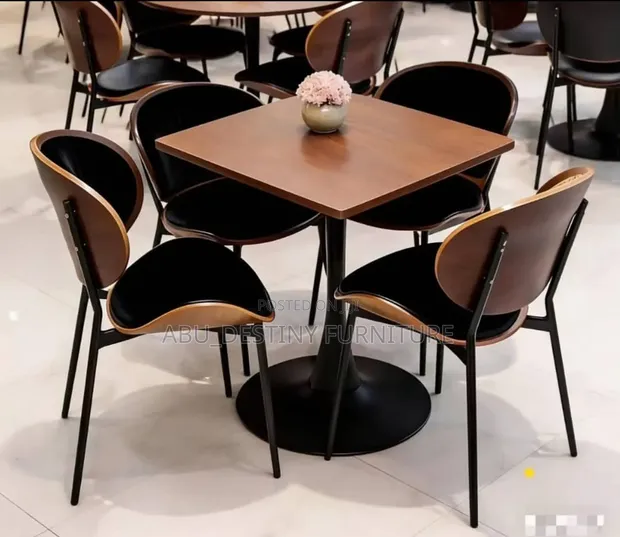 4 Seater Cafe/Restaurant Table Set - Sabon Zama - 1