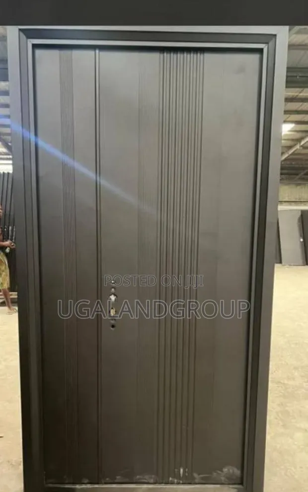 High Security Exterior Double Door - Charcoal - 1