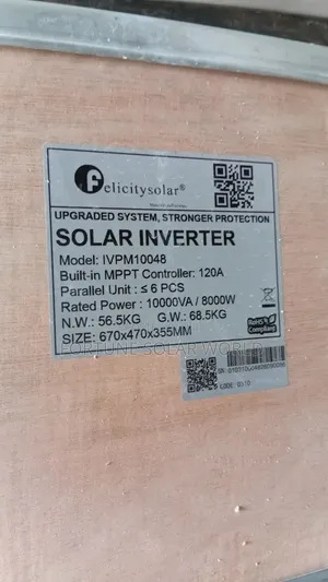 10kva 48v Felicity Hybrid Solar Inverter