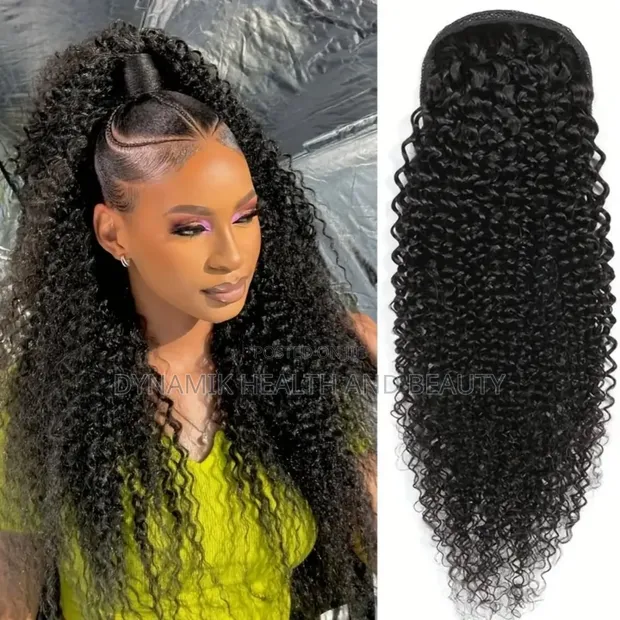 Affordable Human Hair Curly Ponytail 10-30 Inches - 1
