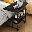 80cm Laptop Table - Brown, White, Black - 3