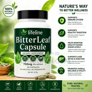 Lifeline Bitter Leaf Capsules 750mg - 90 Capsules