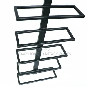 GE 5-Layer Wall Mounted Wine Holder - Black