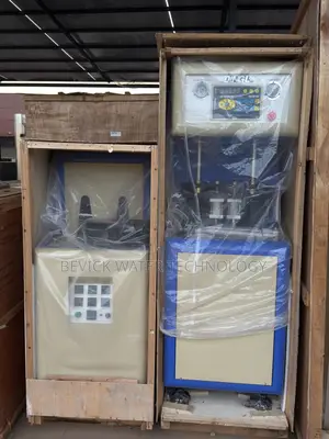 2-Cavity PET Bottle Blowing Machine + Air Compressor