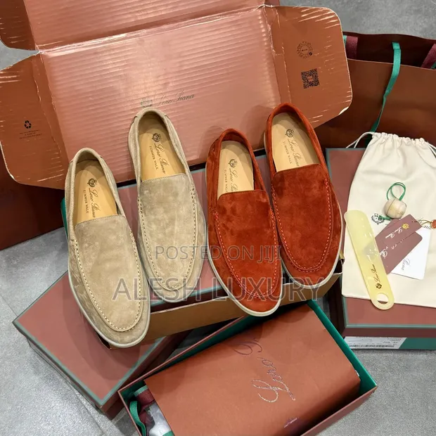Loro Piana Summer Walk Suede Loafers - 1