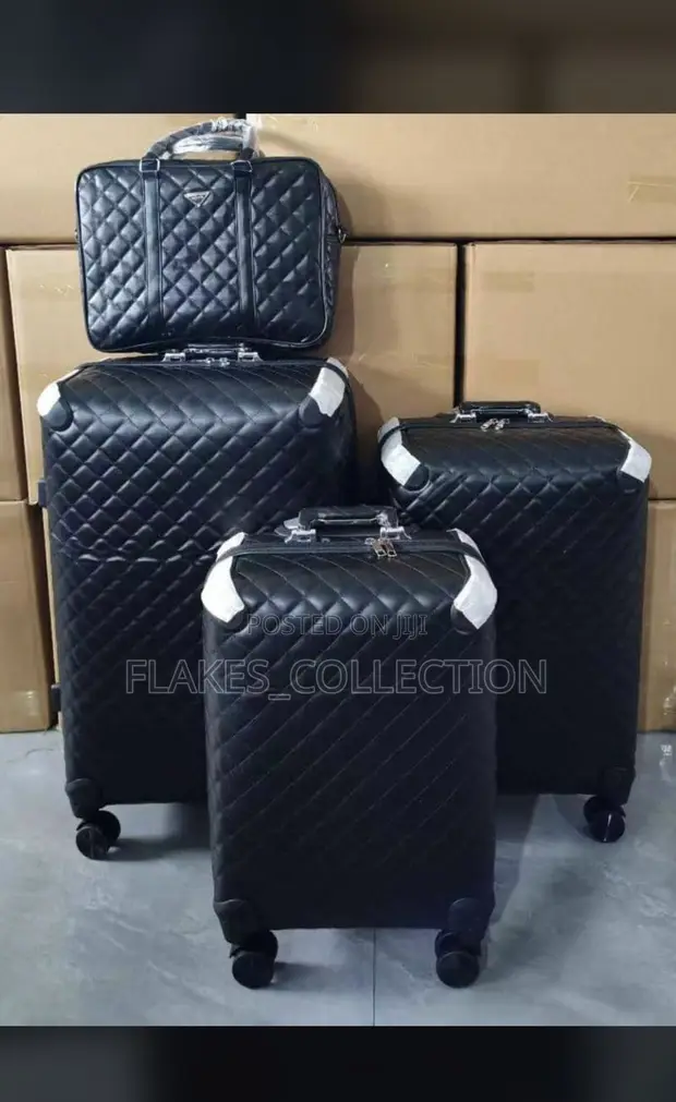 Luxury Leather Set of 4 Luggage Boxes - 1