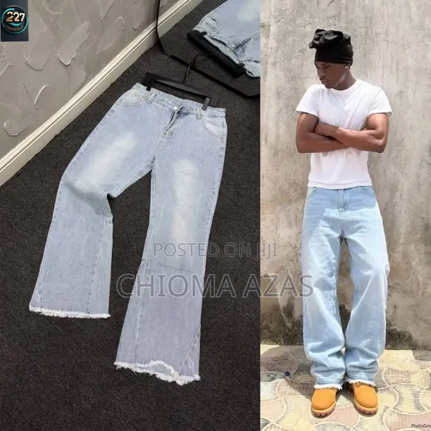 Men's Louis Vuitton Wide-Leg Jeans - 1