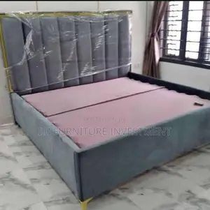 Brand New Home Interiors Gray King Bed Frame
