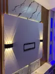 Luxury Modern TV Console with LED Lights - 2