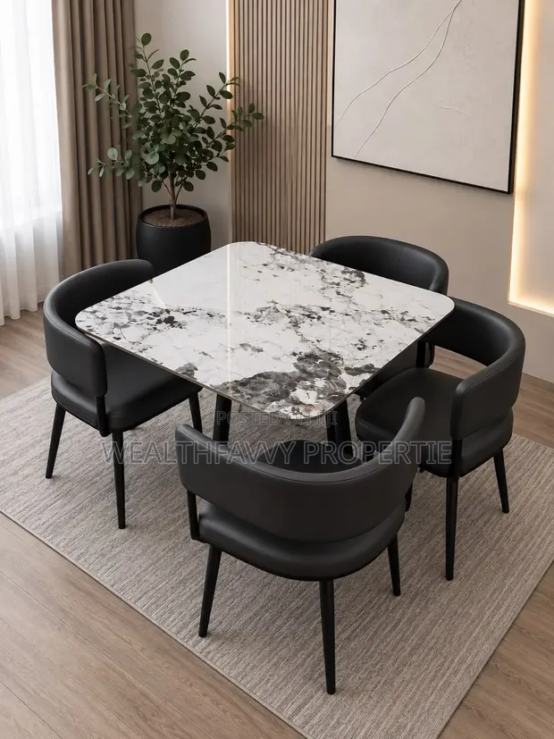 Luxury Marble Dining Set - Brand New - 1