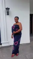 Ace Couture Black and Pink Chiffon 3 Piece Set - 1